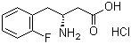 (R)-3-Amino-4-(2-fluorophenyl)butanoic acid hydrochloride molecular structure (CAS 331763-62-3)