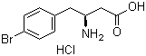 结构式 CAS# 331763-71-4, (S)-3-氨基-4-(4-溴苯基)丁酸盐酸盐