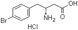 结构式 CAS# 331763-73-6, (R)-3-氨基-4-(4-溴苯基)丁酸盐酸盐