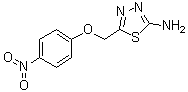 结构式 CAS# 331818-28-1, 5-[(4-硝基苯氧基)甲基]-1,3,4-噻二唑-2-胺