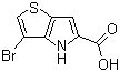 3-Bromo-4H-thieno[3,2-b]pyrrole-5-carboxylic acid molecular structure (CAS 332099-36-2)