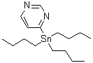 结构式 CAS# 332133-92-3, 4-(三丁基锡烷基)嘧啶