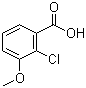结构式 CAS# 33234-36-5, 2-氯-3-甲氧基苯甲酸