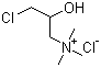 structure of CAS# 3327-22-8, 3-Chloro-2-hydroxypropyltrimethyl ammonium chloride;(+/-)-(3-Chloro-2-hydroxypropyl)trimethylammonium chloride