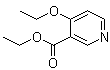 structure of CAS# 33279-63-9, 4-Ethoxy-3-pyridinecarboxylic acid ethyl ester;Ethyl 4-ethoxy-3-pyridinecarboxylate; Ethyl 4-ethoxynicotinate; Ethyl 4-ethoxynicotinoate