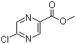 结构式 CAS# 33332-25-1, 5-氯吡嗪-2-羧酸甲酯; 5-氯吡嗪-2-甲酸甲酯