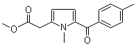 1-Methyl-5-(4-methylbenzoyl)-1H-pyrrole-2-acetic acid methyl ester molecular structure (CAS 33369-52-7)