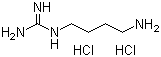 1-氨基-4-丁基胍二盐酸盐分子结构 (CAS 334-18-9)