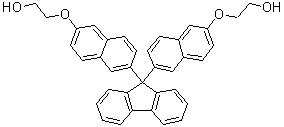 2,2'-[9H-Fluoren-9-ylidenebis(6,2-naphthalenediyloxy)]bis[ethanol] molecular structure (CAS 334008-97-8)