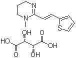 Pyrantel tartrate molecular structure (CAS 33401-94-4)