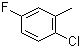 structure of CAS# 33406-96-1, 2-Chloro-5-fluorotoluene;1-Chloro-4-fluoro-2-methylbenzene