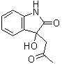 结构式 CAS# 33417-17-3, 1,3-二氢-3-羟基-3-(2-氧代丙基)-2H-吲哚-2-酮