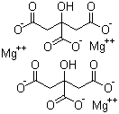 Trimagnesium dicitrate molecular structure (CAS 3344-18-1)