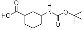 结构式 CAS# 334932-13-7, 3-(叔丁氧羰基氨基)-1-环己烷羧酸