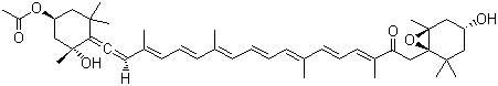 Fucoxanthin molecular structure (CAS 3351-86-8)