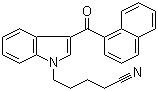 3-(1-Naphthalenylcarbonyl)-1H-indole-1-pentanenitrile molecular structure (CAS 335161-19-8)
