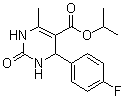 4-(4-Fluorophenyl)-1,2,3,4-tetrahydro-6-methyl-2-oxo-5-pyrimidinecarboxylic acid 1-methylethyl ester molecular structure (CAS 335419-23-3)