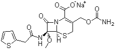Cefoxitin sodium molecular structure (CAS 33564-30-6)