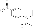 结构式 CAS# 33632-27-8, 1-乙酰基-5-硝基吲哚啉