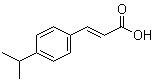 structure of CAS# 3368-21-6, 4-Isopropylcinnamic acid;p-Isopropylcinnamic acid; 3-[4-(1-Methylethyl)phenyl]-2-propenoic acid; NSC 216