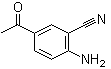 5-乙酰基-2-氨基苯甲腈分子结构 (CAS 33720-71-7)
