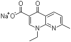 structure of CAS# 3374-05-8, Nalidixic acid sodium salt;Sodium 1-ethyl-1,4-dihydro-7-methyl-4-oxo-1,8-naphthyridine-3-carboxylate