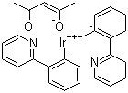 structure of CAS# 337526-85-9, Acetylacetonatobis(2-phenylpyridine)iridium;Bis(2-phenylpyridine) (acetylacetonate) iridium(III)