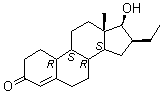 16beta-Ethyl-17beta-hydroxyestr-4-en-3-one molecular structure (CAS 33765-68-3)