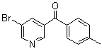 structure of CAS# 337932-29-3, (5-Bromo-3-pyridinyl)(4-methylphenyl)methanone;Cuspin 1