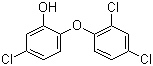结构式 CAS# 3380-34-5, 三氯生; 三氯新; 2,4,4'-三氯-2'-羟基二苯醚