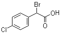 结构式 CAS# 3381-73-5, 2-溴-2-(4-氯苯基)乙酸