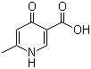6-Methyl-4-oxo-1,4-dihydropyridine-3-carboxylic acid molecular structure (CAS 33821-58-8)
