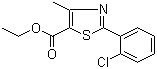 结构式 CAS# 338982-17-5, 2-(2-氯苯基)-4-甲基噻唑-5-甲酸乙酯