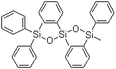 structure of CAS# 3390-61-2, 1,1,3,5,5-Pentaphenyl-1,3,5-trimethyltrisiloxane;1,3,5-Trimethyl-1,1,3,5,5-pentaphenyltrisiloxane
