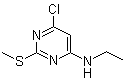 6-Chloro-N-ethyl-2-(methylthio)-4-pyrimidinamine molecular structure (CAS 339017-83-3)