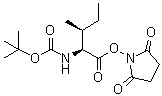 N-(tert-Butoxycarbonyl)-L-isoleucine succinimide ester molecular structure (CAS 3392-08-3)