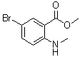 结构式 CAS# 33922-96-2, 5-溴-N-甲基邻氨基苯甲酸甲酯