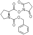 structure of CAS# 3397-33-9, N-Cbz-L-proline N-hydroxysuccinimide ester;Z-Pro-OSu; Z-L-proline hydroxysuccinimide ester