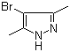 structure of CAS# 3398-16-1, 4-Bromo-3,5-dimethylpyrazole;4-Bromo-3,5-dimethyl-1H-pyrazole