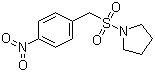 structure of CAS# 340041-91-0, N-[(4-Nitrophenyl)-methylsulfonyl]pyryolidine;1-[[(4-Nitrophenyl)methyl]sulfonyl]-pyrrolidine