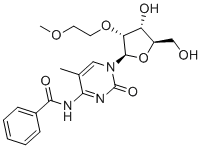 N-Benzoyl-2'-O-(2-methoxyethyl)-5-methylcytidine molecular structure (CAS 340162-93-8)