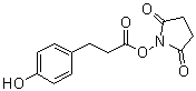 4-Hydroxybenzenepropanoic acid 2,5-dioxo-1-pyrrolidinyl ester molecular structure (CAS 34071-95-9)