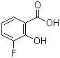 结构式 CAS# 341-27-5, 3-氟-2-羟基苯甲酸; 3-氟水杨酸