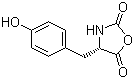 结构式 CAS# 3415-08-5, (4S)-4-[(4-羟基苯基)甲基]-2,5-恶唑烷二酮