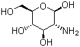 Glucosamine molecular structure (CAS 3416-24-8)