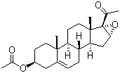 结构式 CAS# 34209-81-9, 16,17-环氧孕烯醇酮醋酸酯