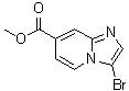 结构式 CAS# 342613-63-2, 3-溴咪唑并[1,2-a]吡啶-7-羧酸甲酯