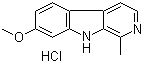 Harmine hydrochloride molecular structure (CAS 343-27-1)