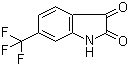 结构式 CAS# 343-69-1, 6-(三氟甲基)吲哚啉-2,3-二酮