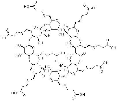 Sugammadex molecular structure (CAS 343306-71-8)